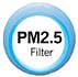 PM2.5 Filter effectively catches floating PM2.5 particles to maintain clean air in the room.